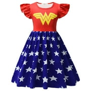 SuperGirls Costume for Girls Princess Dress Halloween Party Outfit